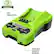 Front. Greenworks - 24 Volt Battery Charger - Black/Green.