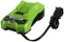 Alt View 11. Greenworks - 24 Volt Battery Charger - Black/Green.