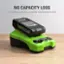 Alt View 1. Greenworks - 24 Volt Battery Charger - Black/Green.