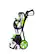Left. Greenworks - Electric Pressure Washer up to 1800 PSI at 1.1 GPM - Black/Green.