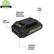 Alt View 1. Greenworks - 24 Volt 2.0Ah Battery with Built In USB Charing Port (Charger not included) - Black/Green.