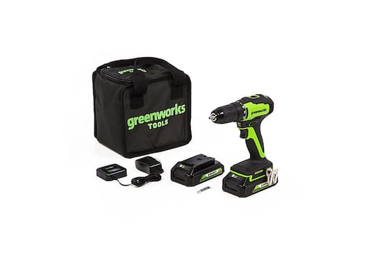 Greenworks 24 Volt Cordless Brushless 1 2 in. Drill Driver 2 x 1.5