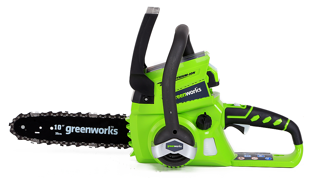 Greenworks 10-Inch 24V Cordless Chainsaw 2.0 AH Battery Included 20362 