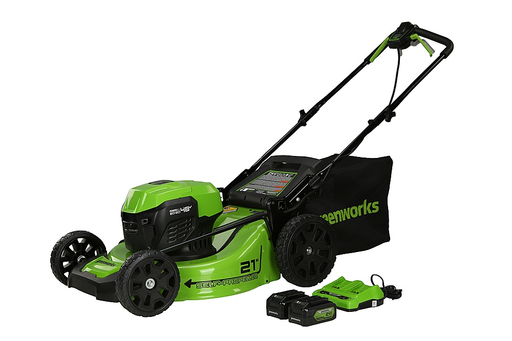 Electric Cordless Lawn Mower Battery Powered Operated Best 40V Mowers  Greenworks
