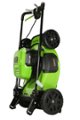 Left. Greenworks - 24V (2x24V) 21-Inch Self-Propelled Lawn Mower (2 x 5.0Ah Batteries and Charger Included) - Green.