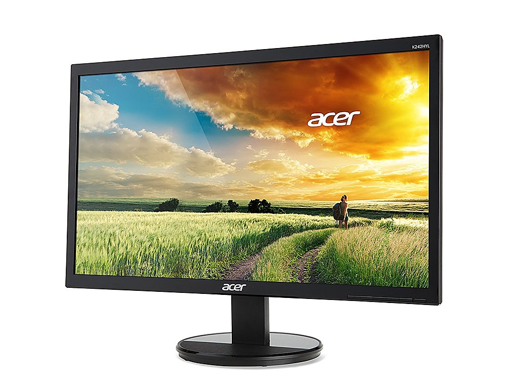 Angle View: Acer K2 - 23.8" Full HD 1920x1080 60Hz 16:9 3000:1 4ms GTG 250Nit- Refurbished