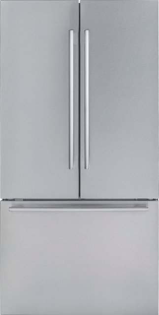 Front Zoom. Thermador - Masterpiece 20.8 Cu. Ft. French Door Counter-Depth Smart Refrigerator - Silver.