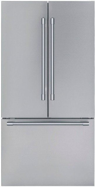Front Zoom. Thermador - Professional 20.8 Cu. Ft. French Door Counter-Depth Smart Refrigerator with HomeConnect - Silver.