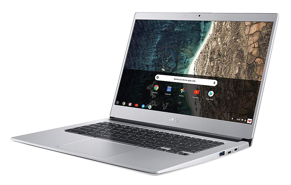 Angle View: Acer - Chromebook 514 14" Refurbished Chromebook - Intel Celeron - 4GB Memory - 32GB eMMC - Chrome OS