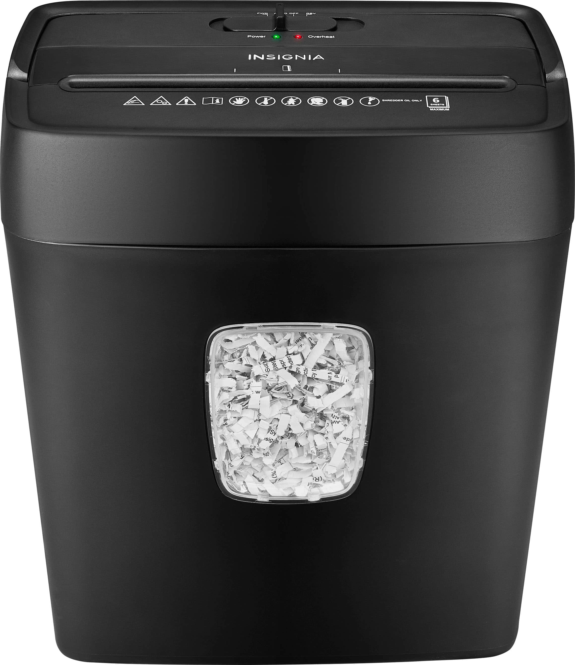 BLACK & DECKER CC601 6-Sheet Crosscut Paper Shredder (Black), 6SHEET  CROSSCT