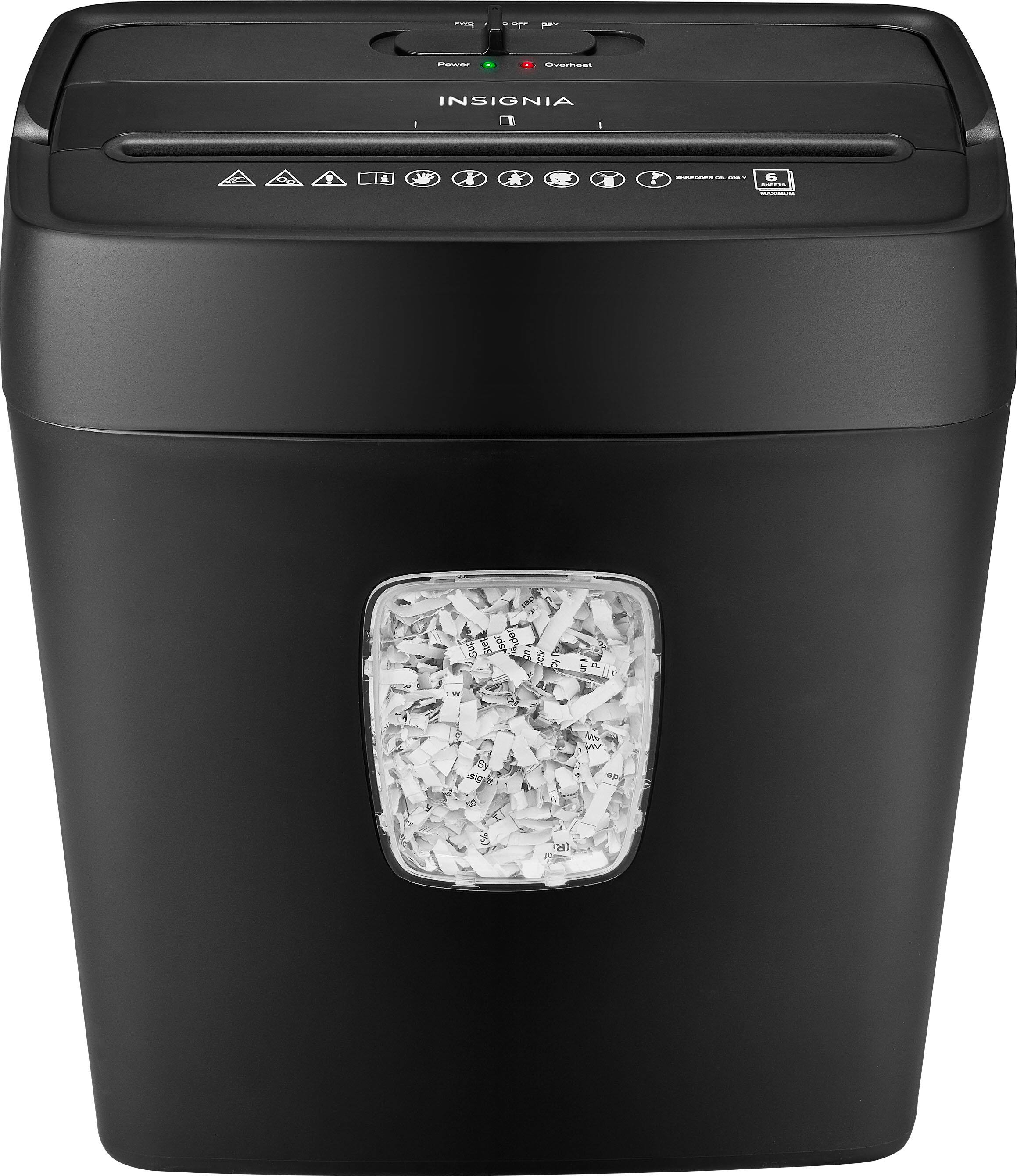 Alt View 12. Insignia™ - 6-Sheet Crosscut Shredder - Black.