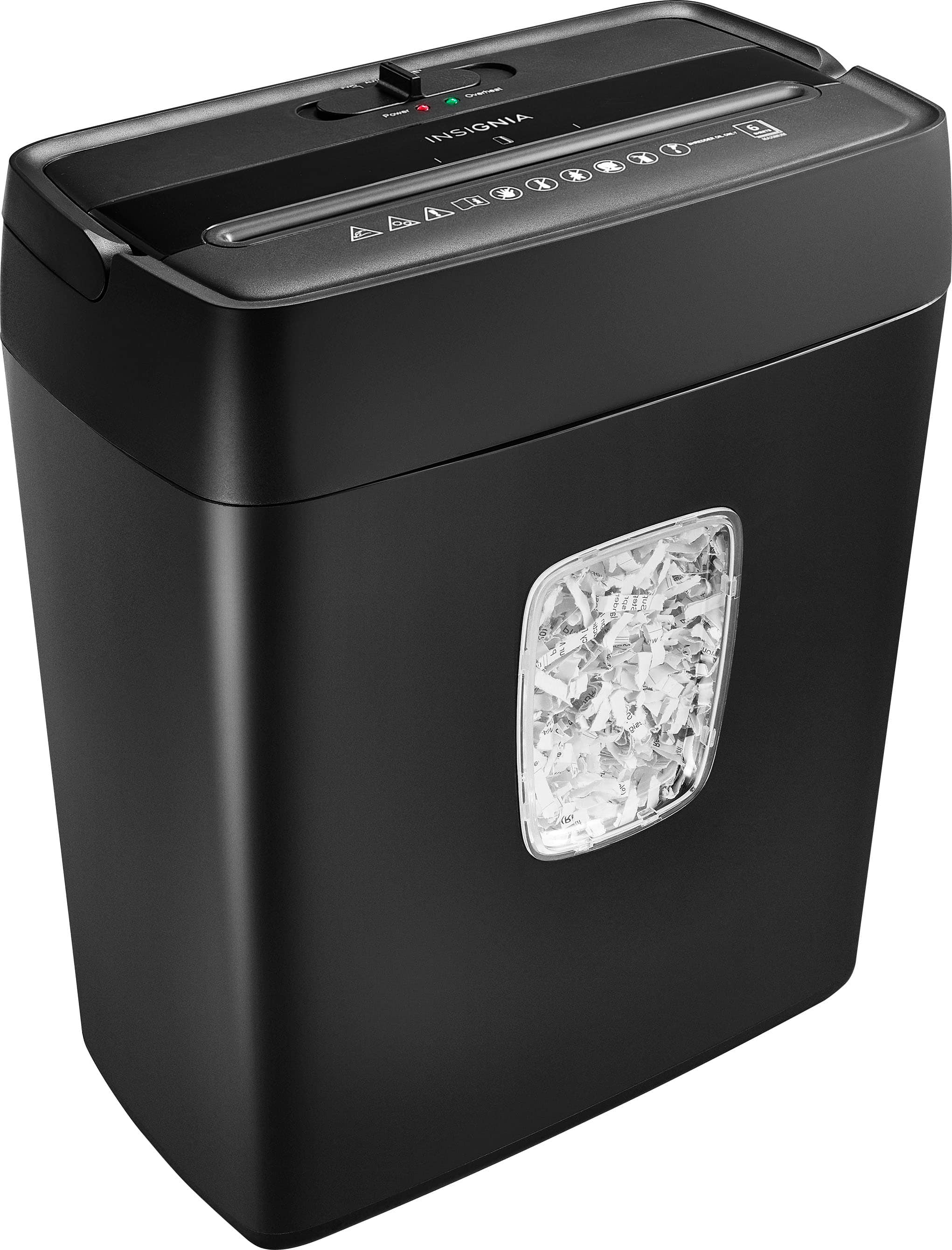 Alt View 13. Insignia™ - 6-Sheet Crosscut Shredder - Black.