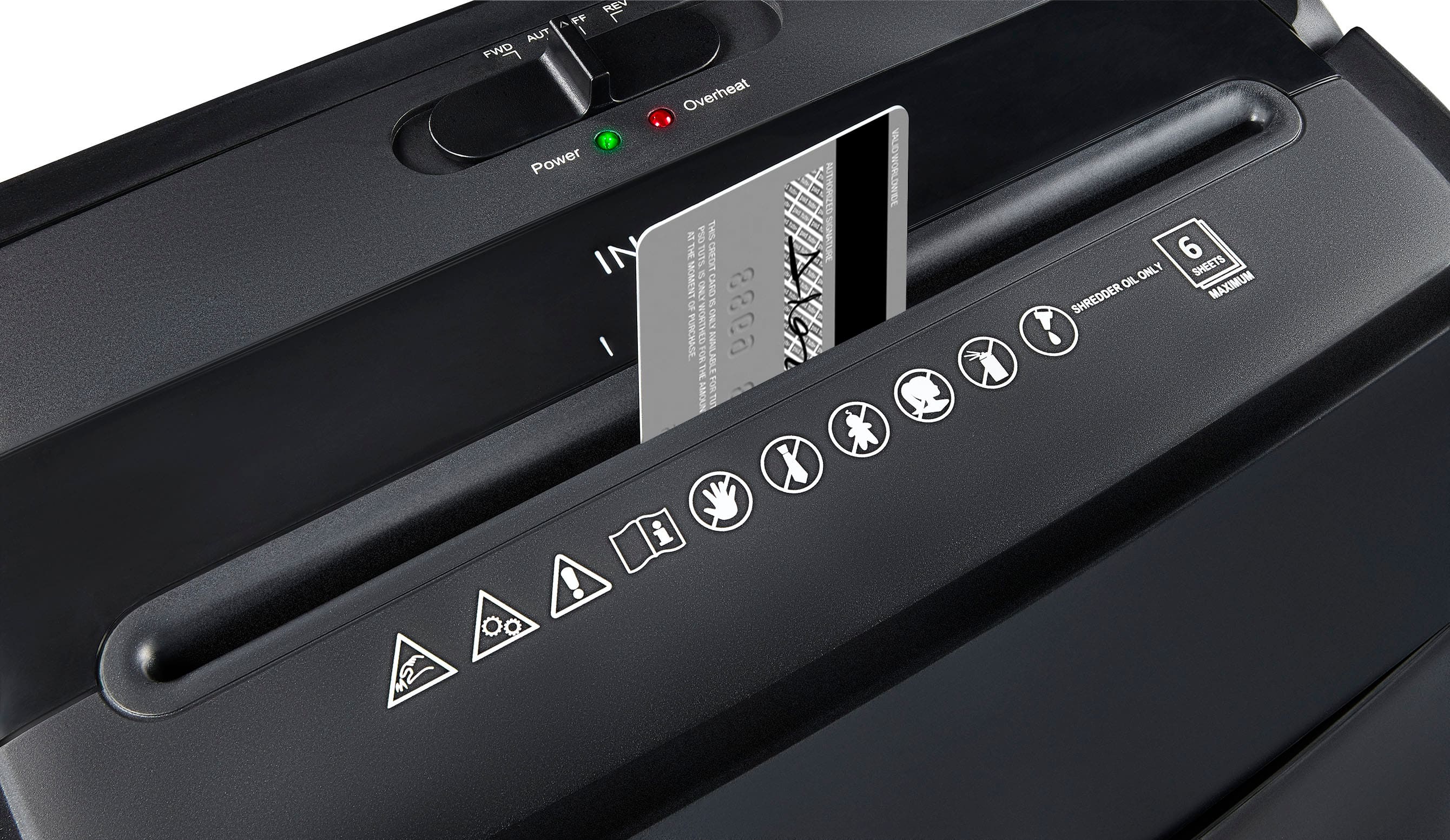 Alt View 14. Insignia™ - 6-Sheet Crosscut Shredder - Black.