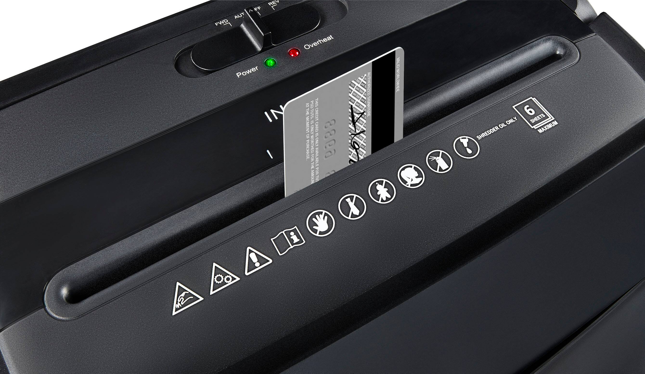 Alt View 14. Insignia™ - 6-Sheet Crosscut Shredder - Black.