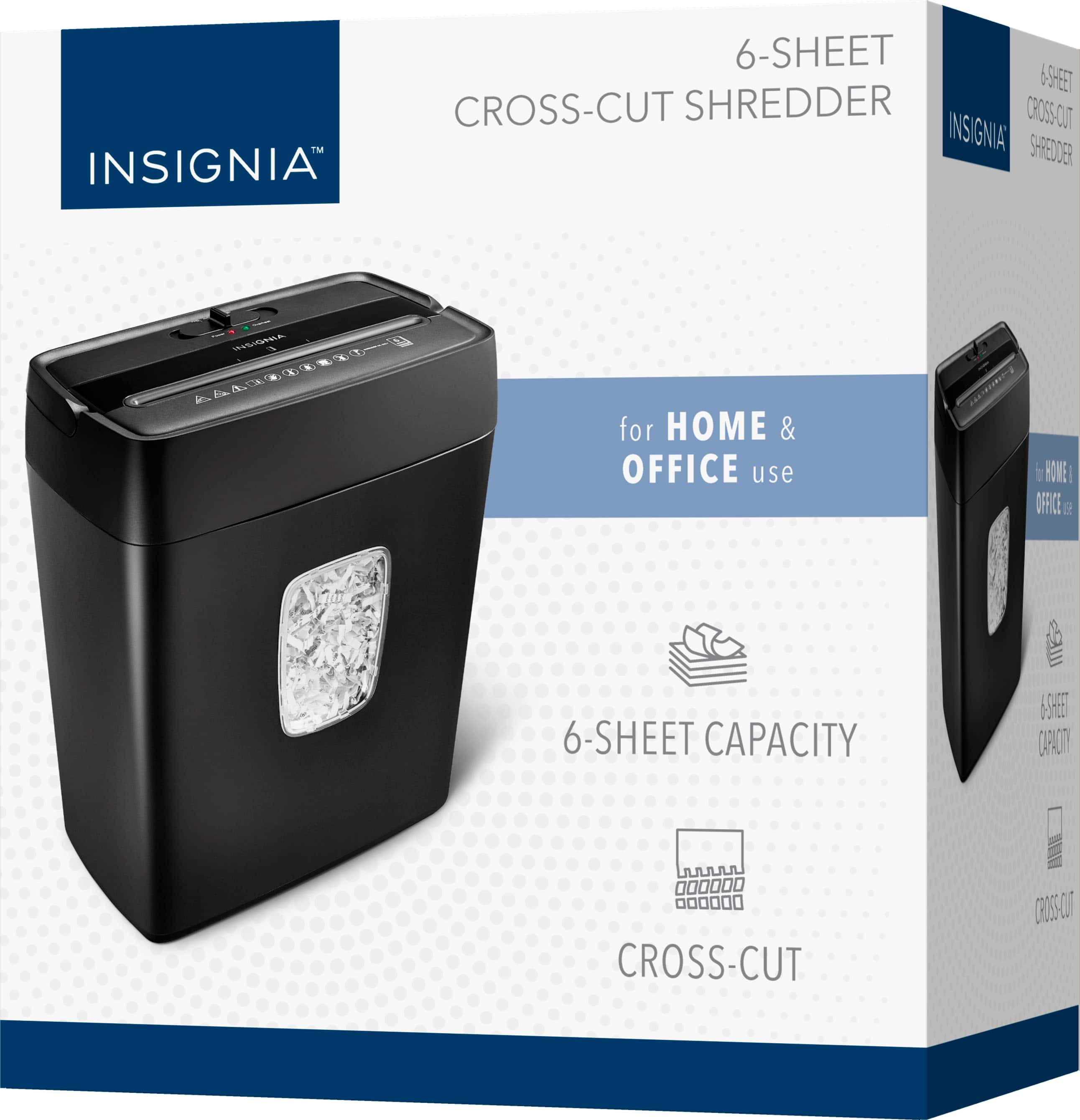 Alt View 15. Insignia™ - 6-Sheet Crosscut Shredder - Black.