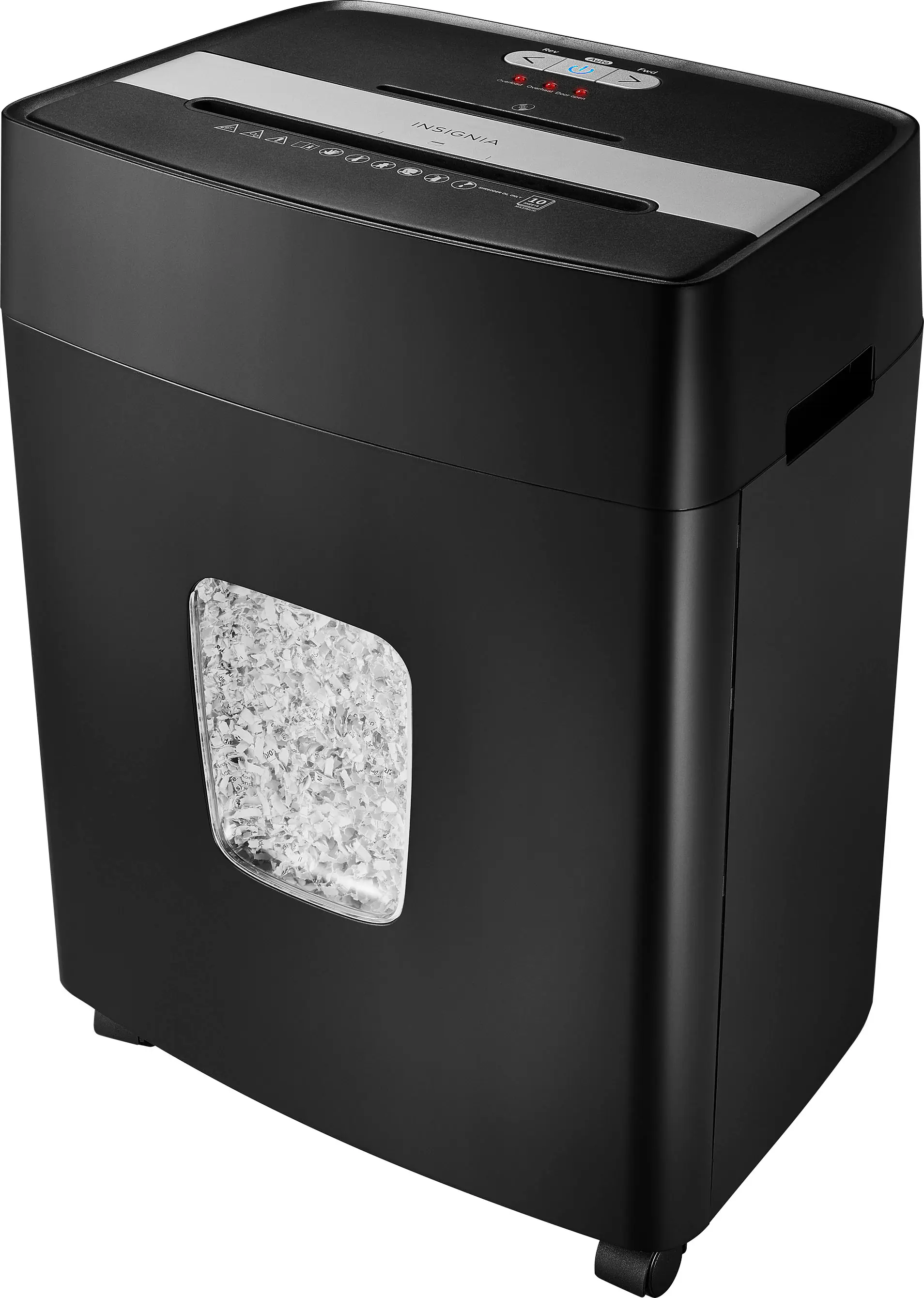 Alt View 11. Insignia™ - 10-Sheet Microcut Shredder - Black.
