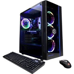 CyberPowerPC - Gamer Master Gaming Desktop - AMD Ryzen 3 3100 - 8GB Memory - NVIDIA GeForce GT 1030 - 1TB HDD + 240GB SSD - Black - Angle_Zoom
