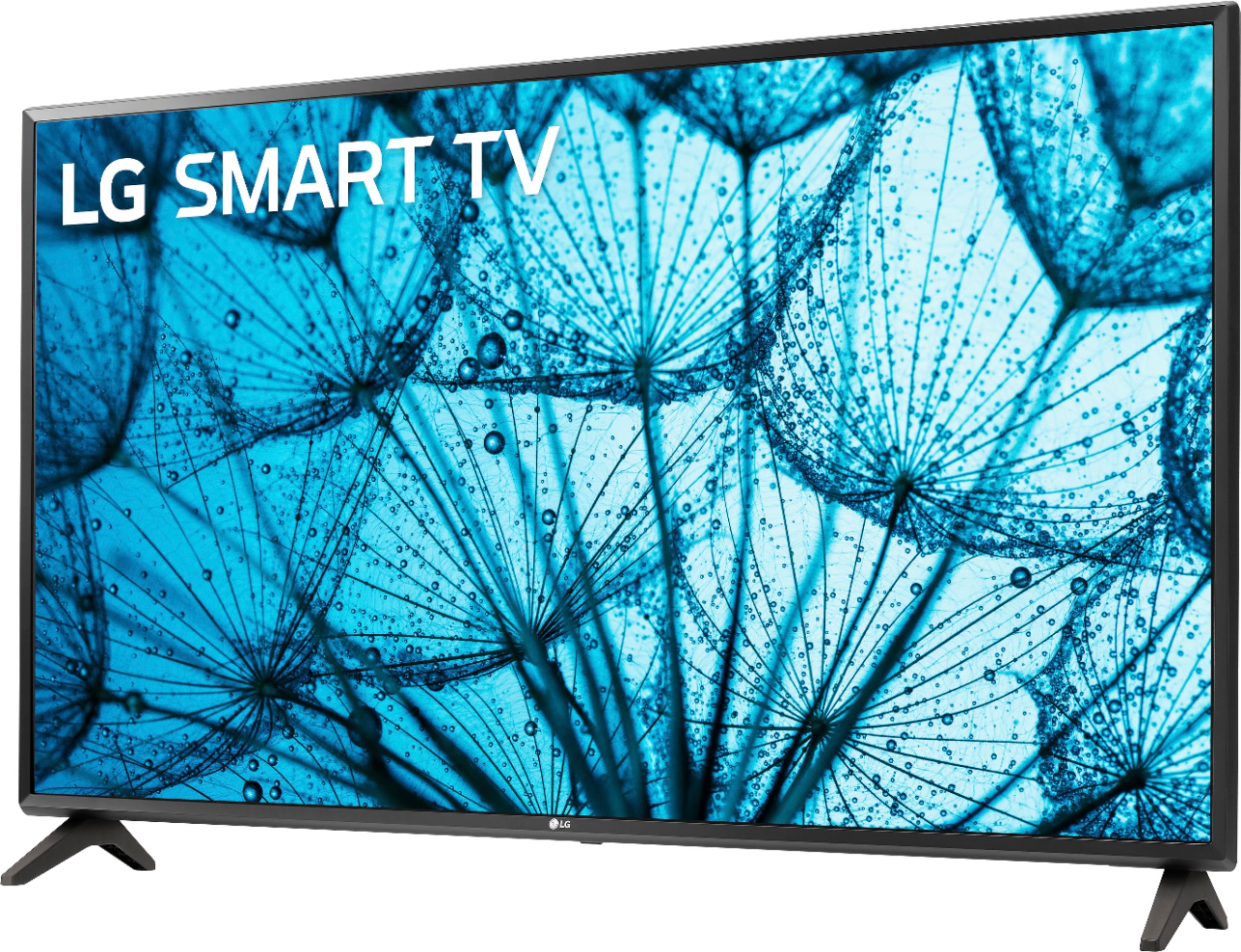 Left View: LG 32" Class HDR Smart LED HD 720p TV - Black
