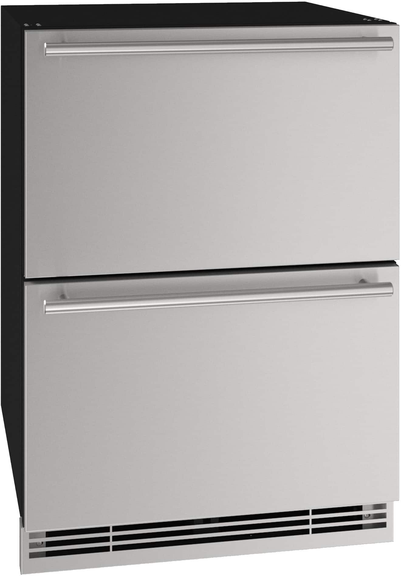 U-Line - 5.2 cu ft 1 Class 24” Refrigerator Drawers - Stainless Steel - Angle_Zoom