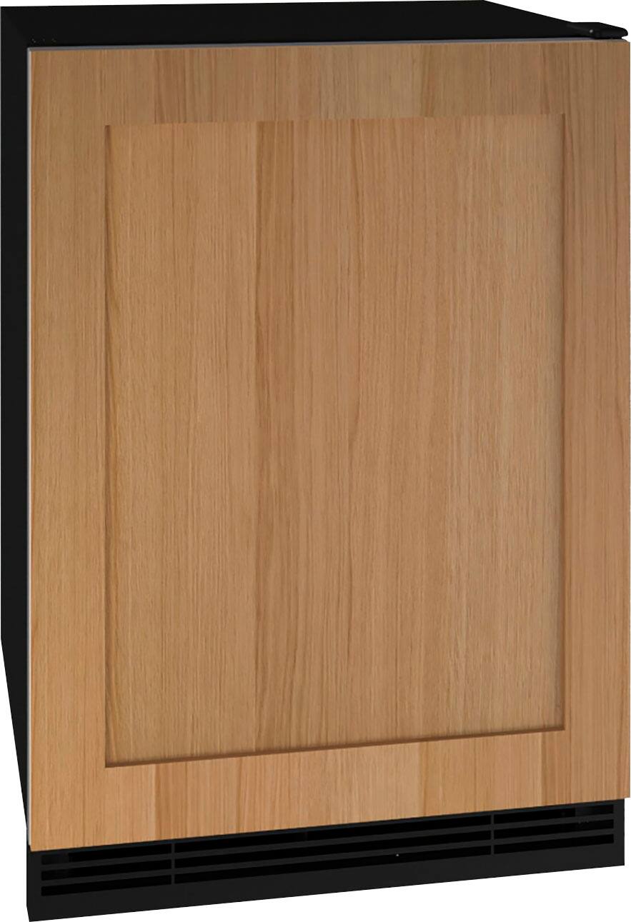 Angle. U-Line - 5.5 cu ft 48-750ml bottle Wine Refrigerator with Integrated Solid Door - Custom Panel Ready.