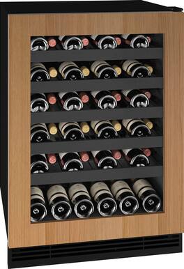 U-Line - 5.5 cu ft 48-750ml bottle Wine Refrigerator with Integrated Door Frame - Custom Panel Ready