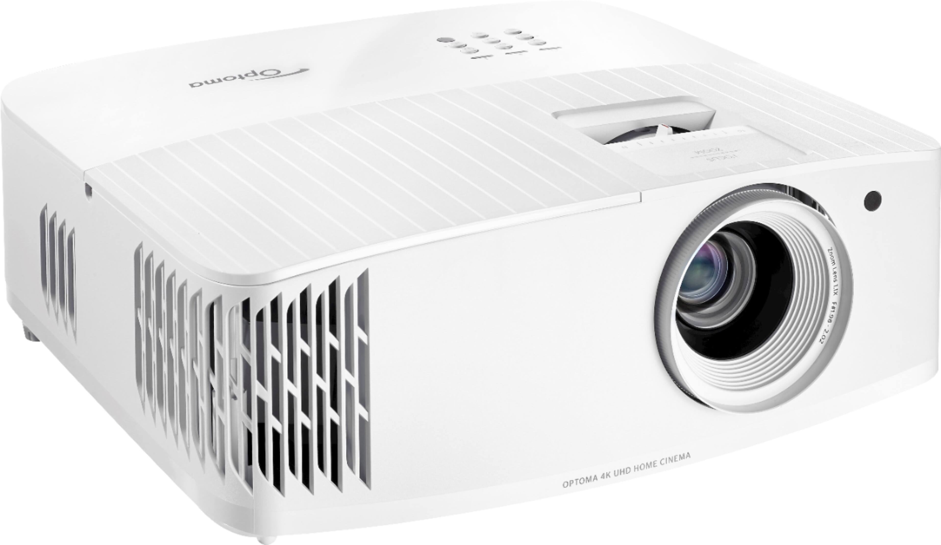 Angle. Optoma - UHD38 4K UHD Projector with 4000 Lumens, 240Hz Refresh Rate, Enhanced Gaming Mode 4.2ms Response Time, HDR10 & HLG - White.