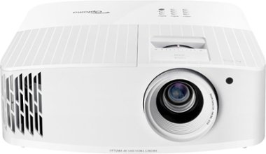 Optoma - UHD38 4K UHD Projector with 4000 Lumens, 240Hz Refresh Rate, Enhanced Gaming Mode 4.2ms Response Time, HDR10 & HLG - White - Front_Zoom
