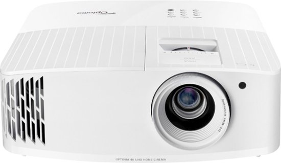 Front Zoom. Optoma - UHD38 4K UHD Projector with 4000 Lumens, 240Hz Refresh Rate, Enhanced Gaming Mode 4.2ms Response Time, HDR10 & HLG - White.