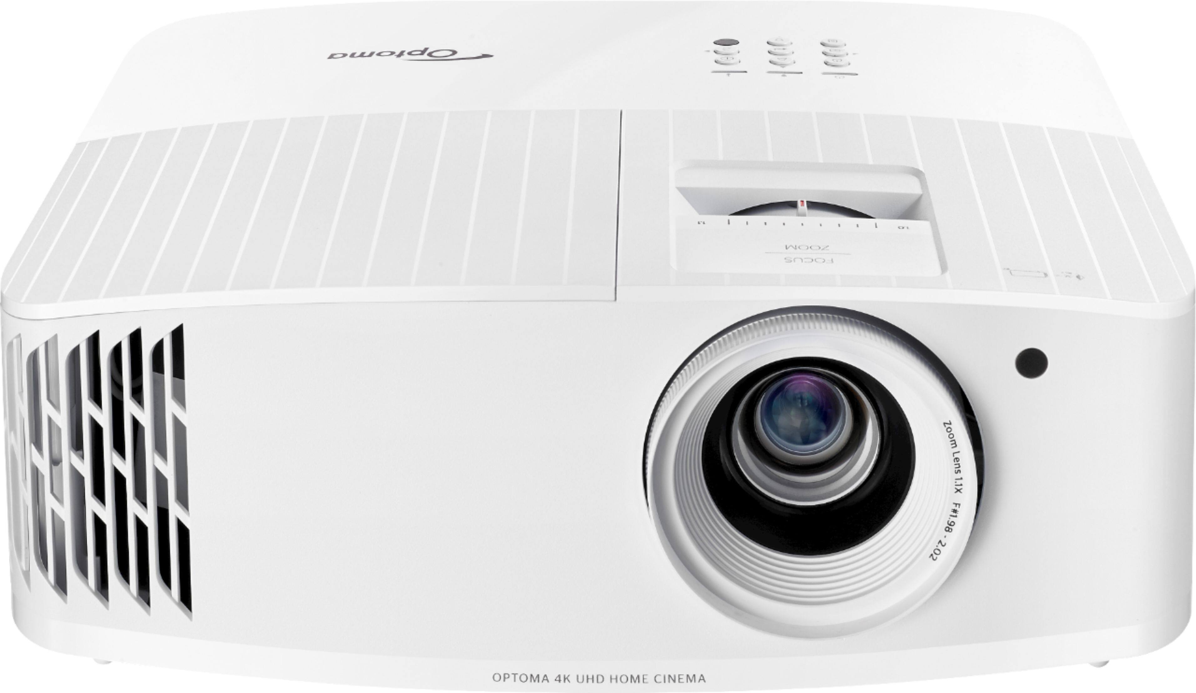 Optoma - UHD38 4K UHD Projector with 4000 Lumens, 240Hz Refresh Rate, Enhanced Gaming Mode 4.2ms Response Time, HDR10 & HLG - White