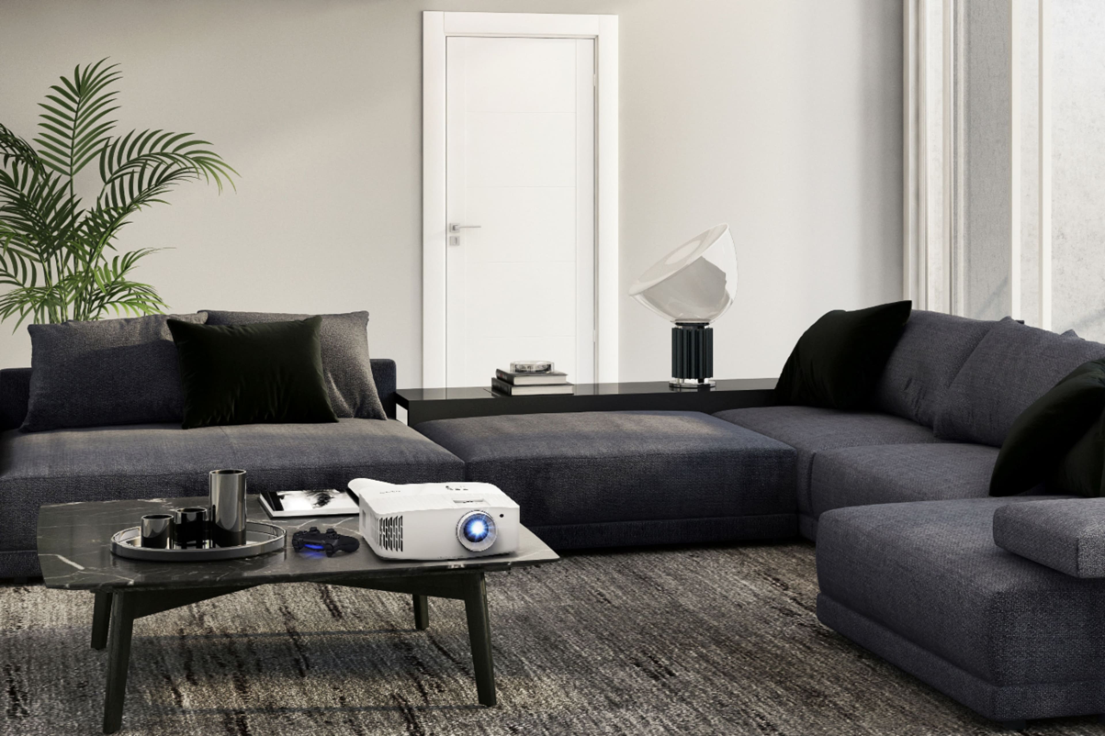 Alt View 11. Optoma - UHD38 4K UHD Projector with 4000 Lumens, 240Hz Refresh Rate, Enhanced Gaming Mode 4.2ms Response Time, HDR10 & HLG - White.