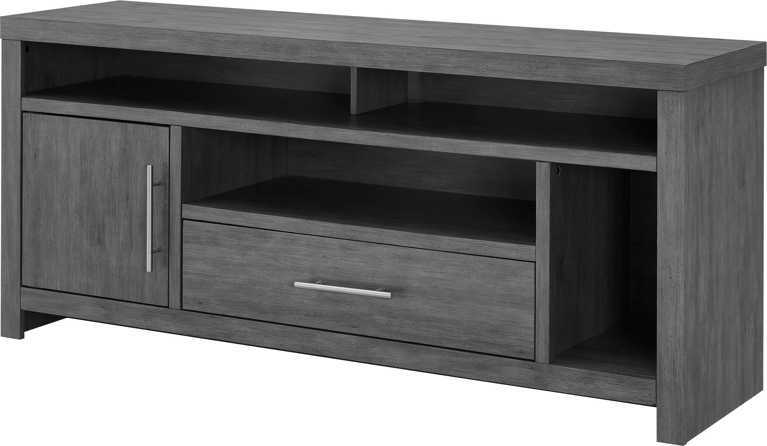 Left. Insignia™ - Gaming TV Stand for Most TVs Up to 65" - Gray.