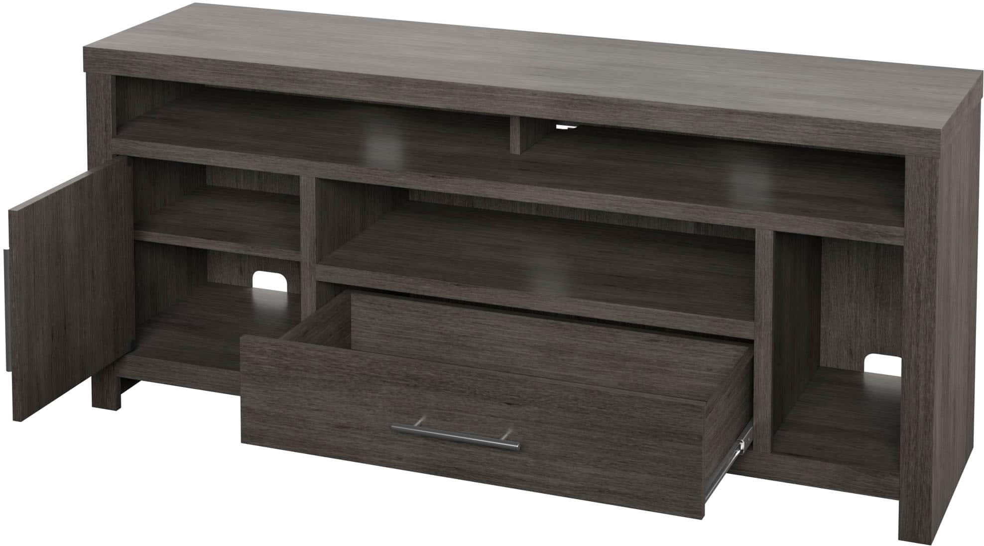 Alt View 14. Insignia™ - Gaming TV Stand for Most TVs Up to 65" - Gray.