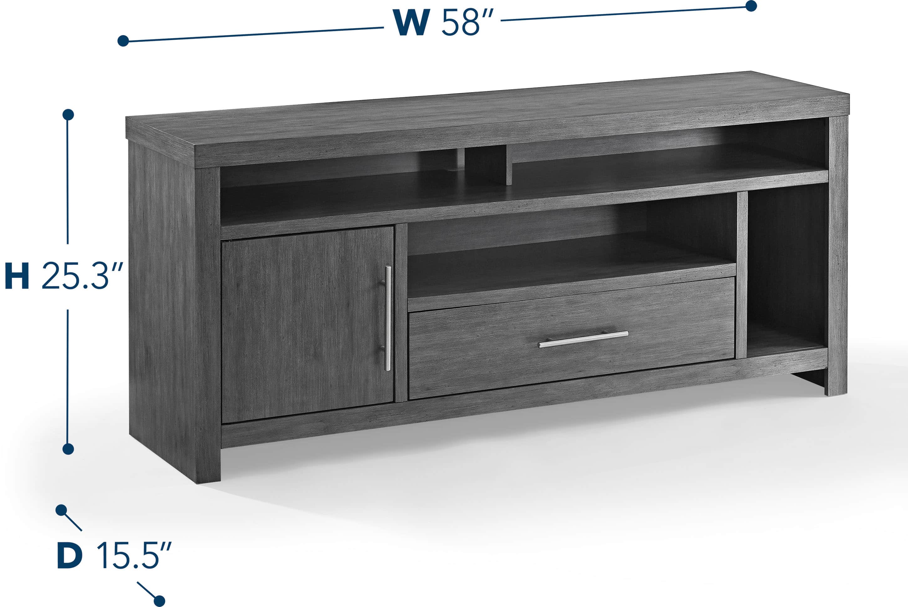 Alt View 15. Insignia™ - Gaming TV Stand for Most TVs Up to 65" - Gray.