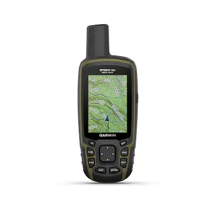 Front. Garmin - GPSMAP 65s 2.6" GPS with Built-in Bluetooth - Black.