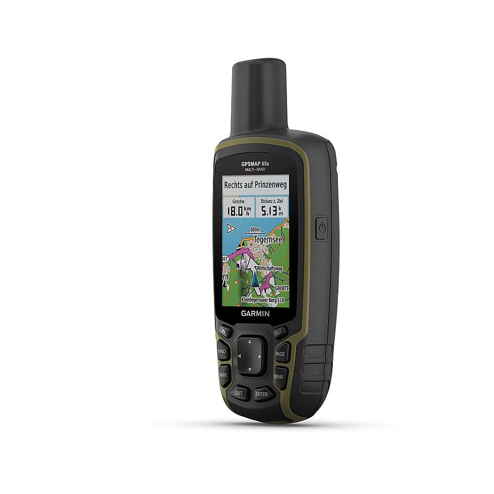 Left. Garmin - GPSMAP 65s 2.6" GPS with Built-in Bluetooth - Black.