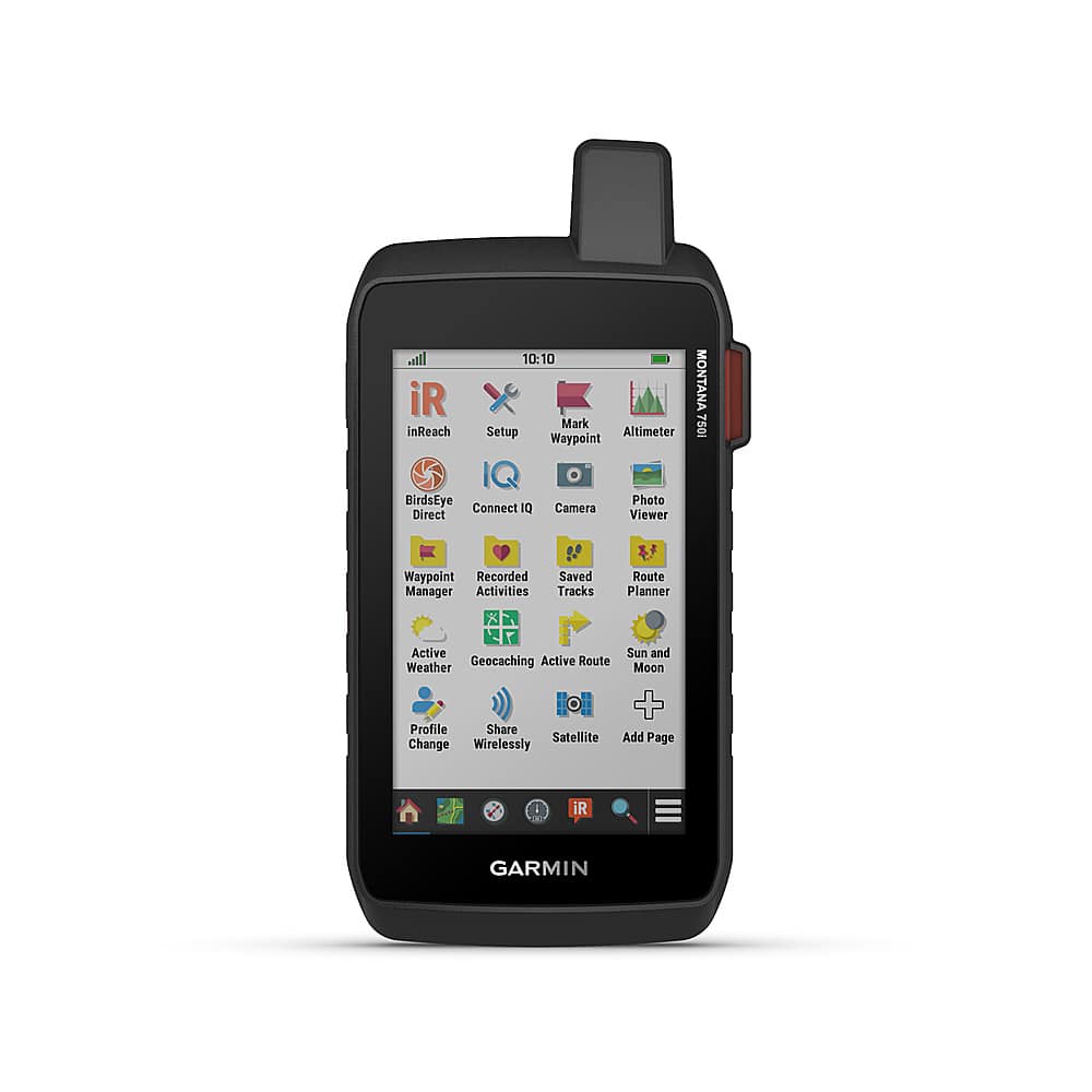Front. Garmin - Montana 750i 5" GPS with Built-in Bluetooth - Black.