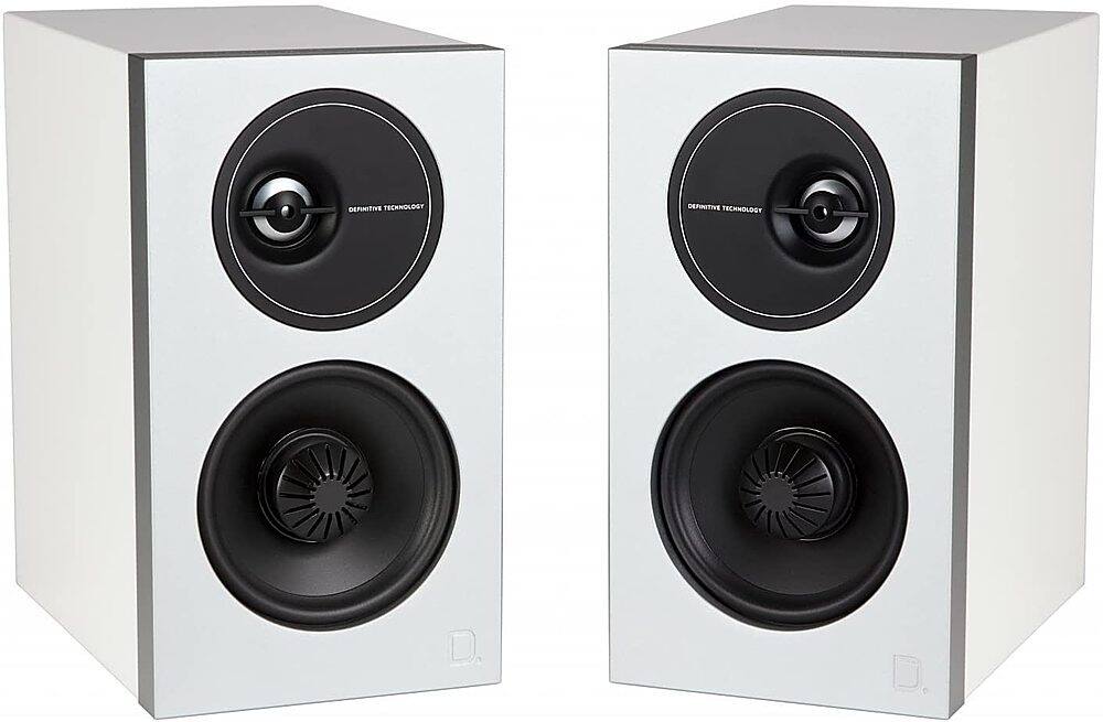 Alt View 12. Definitive Technology - Demand Series Bookshelf Speakers, Pair - Gloss White.