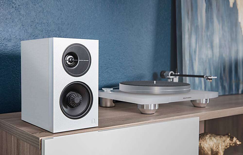 Alt View 18. Definitive Technology - Demand Series Bookshelf Speakers, Pair - Gloss White.