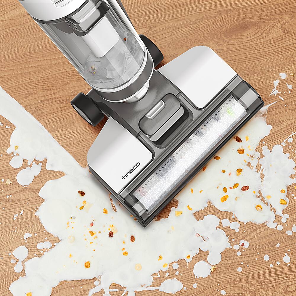 Angle. Tineco - iFloor 3 Complete – 3 in 1 Mop, Vacuum & Self Cleaning Floor Washer - Silver.