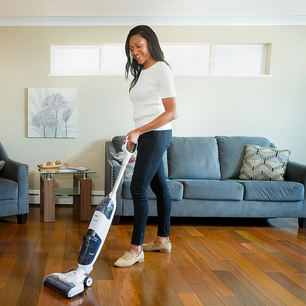 Left View: Tineco - iFloor - 3 in 1 Mop, Vacuum & Self Cleaning Floor Washer - Gray