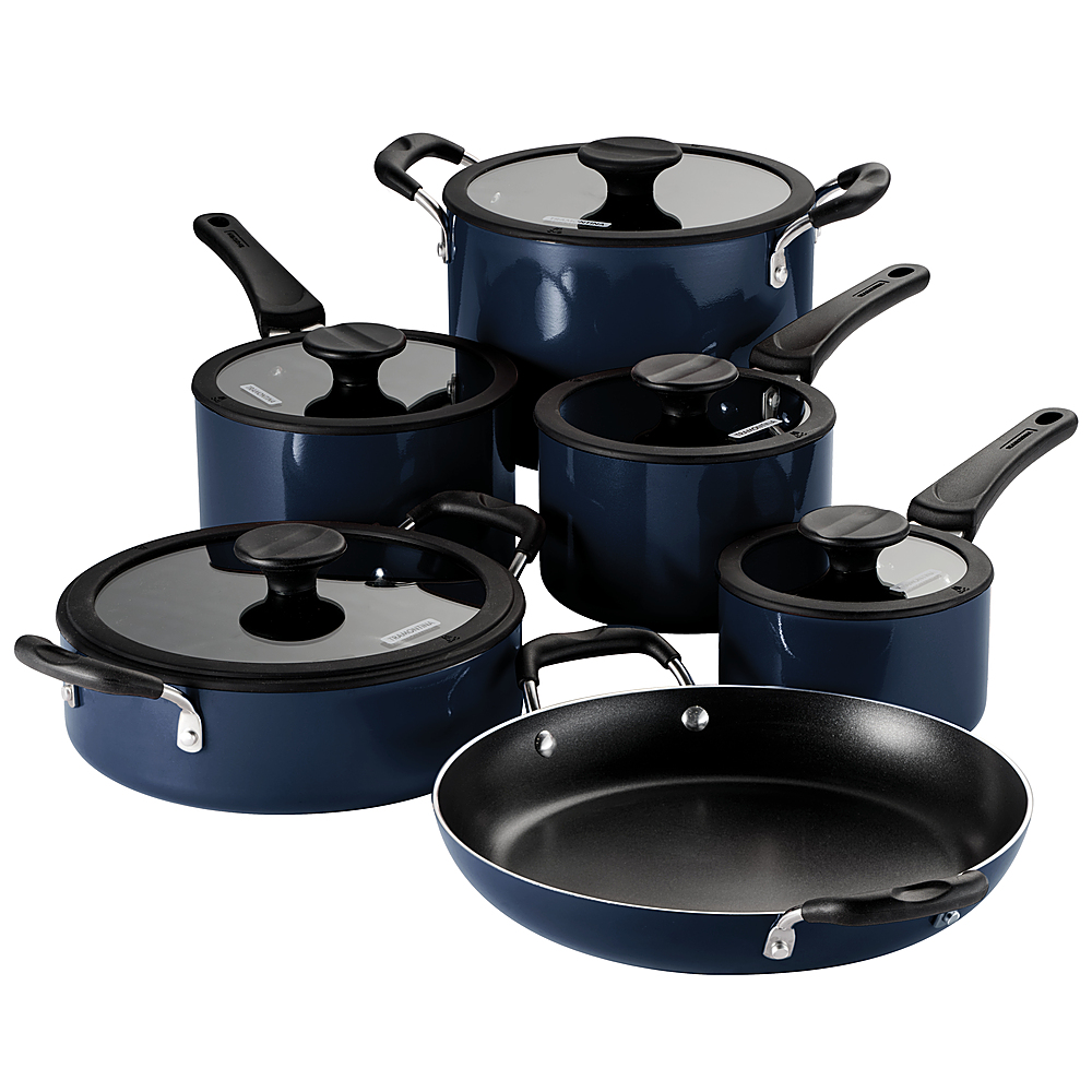 Best Buy: Tramontina 14PC Cold Forged Cookware Set Purple 80110/037DS