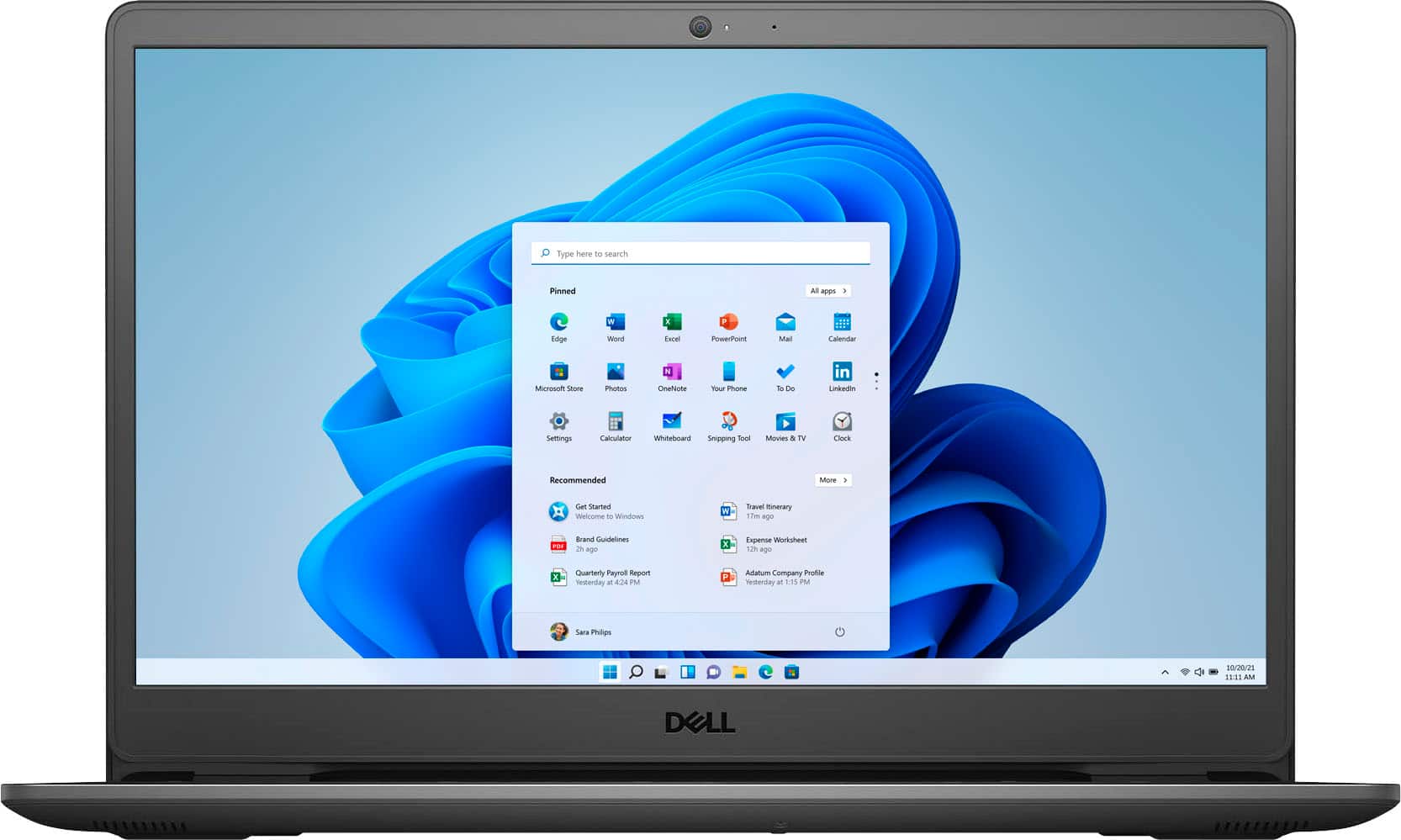 Front. Dell - Inspiron 3501 15.6" HD Laptop - Intel Core i5 - 12GB Memory - 256GB Solid State Drive.