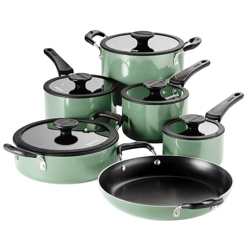 Tramontina - 11-Piece Cookware Set - Sage