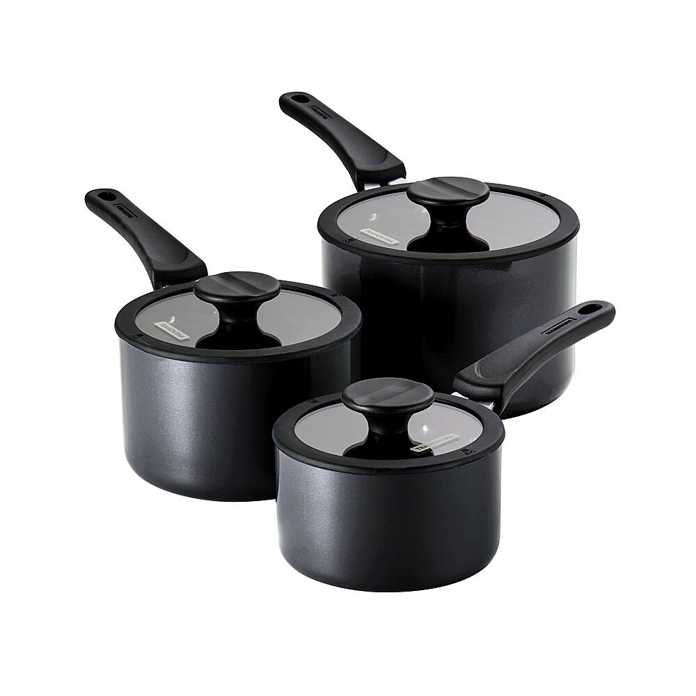 Angle View: Tramontina - 6-Piece Sauce Pan Set - Gray