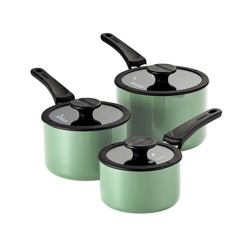 Tramontina - 6-Piece Sauce Pan Set - Sage