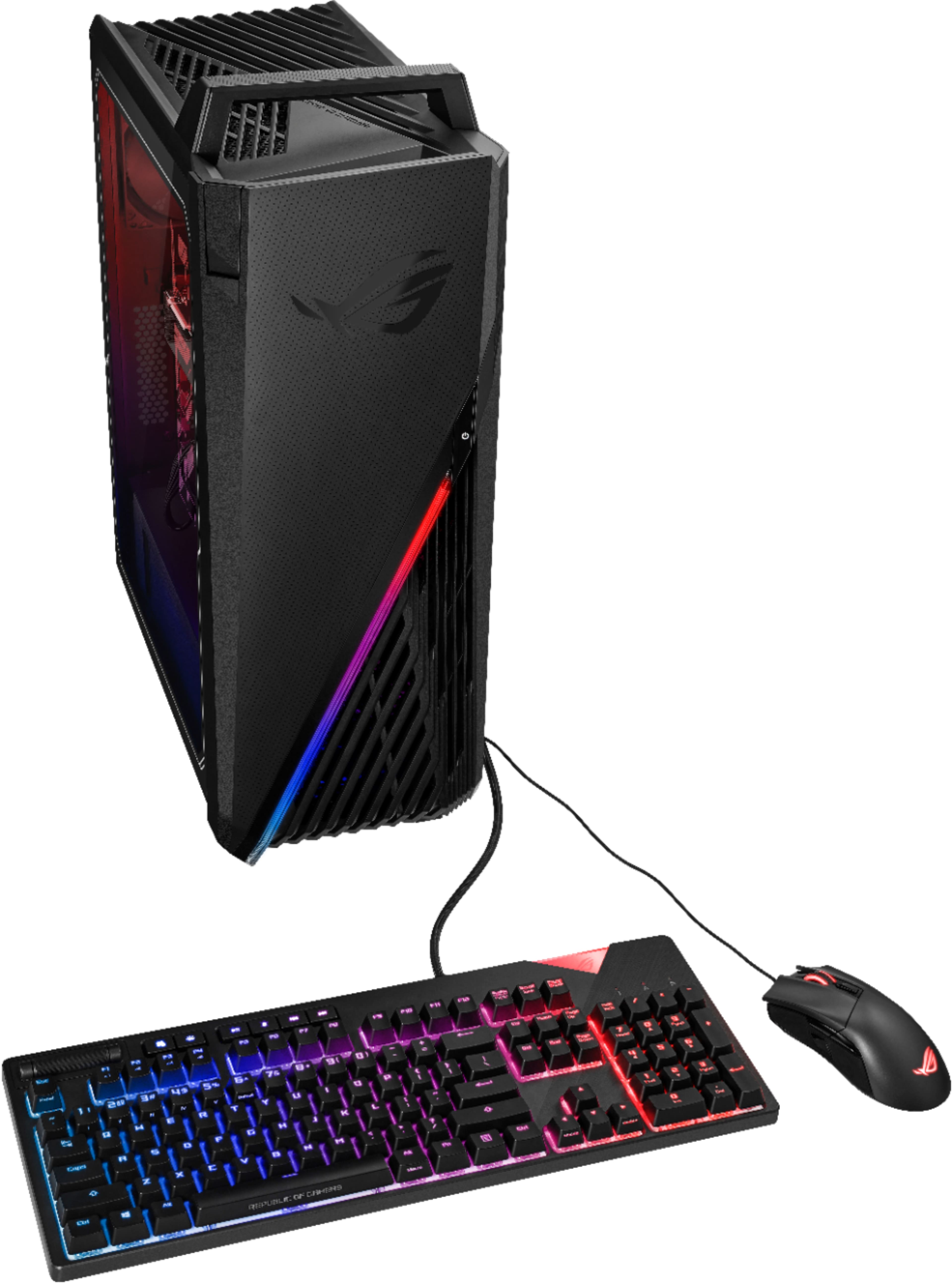 Angle. ASUS - ROG Gaming Desktop - Intel Core i7-11700F - 16GB Memory - NVIDIA GeForce RTX 3070 - 1TB HDD + 512GB SSD - Black.