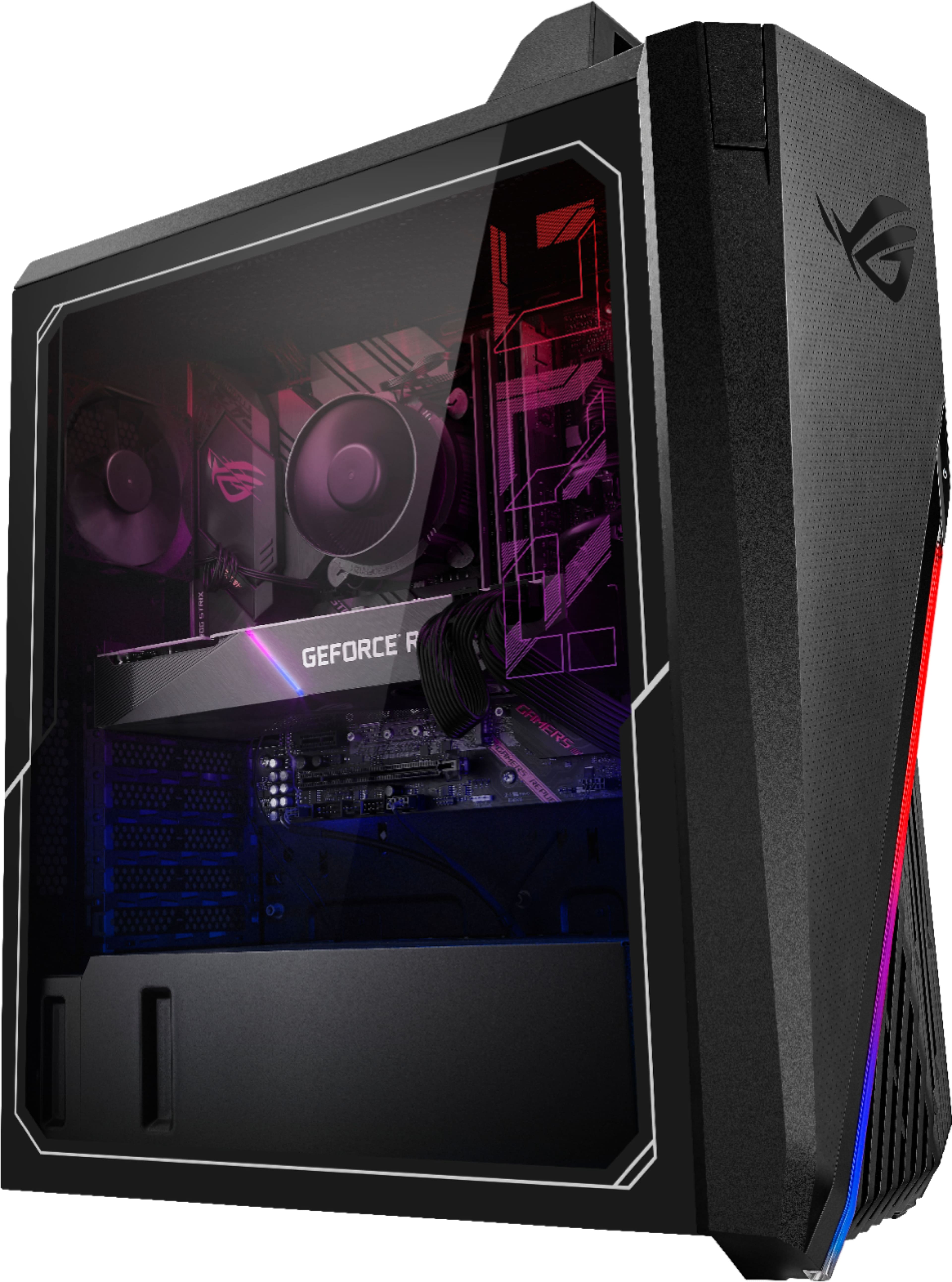 Alt View 6. ASUS - ROG Gaming Desktop - Intel Core i7-11700KF - 16GB Memory - NVIDIA GeForce RTX 3080 - 2TB HDD + 512GB SSD - Black.