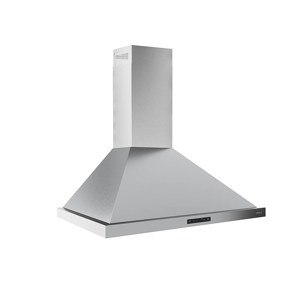 Left. Zephyr - Ombra 30 in. 600 CFM Wall Mount Range Hood - Stainless Steel.