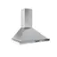 Left. Zephyr - Ombra 30 in. 600 CFM Wall Mount Range Hood - Stainless Steel.