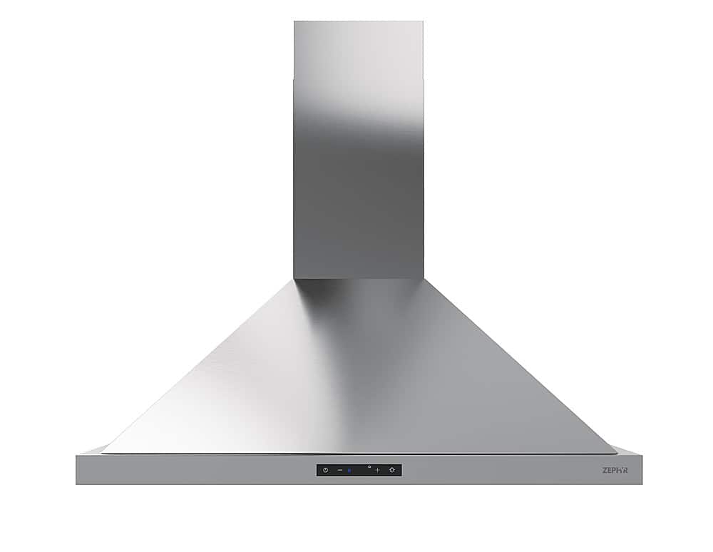 Front. Zephyr - Ombra 30 in. 600 CFM Wall Mount Range Hood - Stainless Steel.
